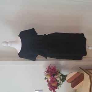 black T- shirt dress with pockets (NWT